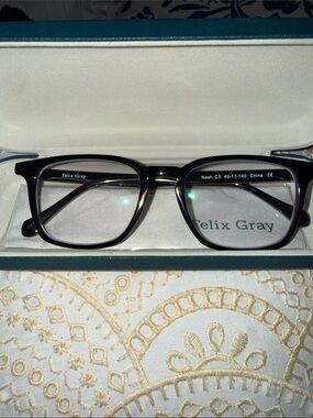 Felix Gray Blue Light Glasses Black Frame